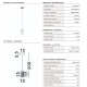 Pendule, Lustre suspendate - Lustra, Pendul LED suspendat alama aurie VANCE