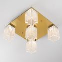Lustra LED aplicata tavan, alama aurie VANCE