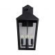 Aplice - Aplica perete exterior din otel negru si sticla, protectie IP44 Lantern