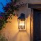 Aplice - Aplica perete exterior din otel negru si sticla, protectie IP44 Lantern