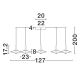 Pendule, Lustre suspendate - Lustra cu 5 pendule LED alama aurie si sticla alba, DIAZ