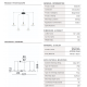 Pendule, Lustre suspendate - Lustra cu 5 pendule LED alama aurie si sticla alba, DIAZ
