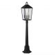 Stalpi - Stalp exterior din otel negru si sticla, protectie IP44 Lantern