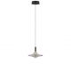 Pendule, Lustre suspendate - Pendul LED alama aurie si sticla fumurie, DIAZ