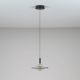 Pendule, Lustre suspendate - Pendul LED alama aurie si sticla fumurie, DIAZ
