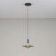 Pendule, Lustre suspendate - Pendul LED alama aurie si sticla fumurie, DIAZ