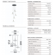 Pendule, Lustre suspendate - Lustra cu 5 pendule LED alama aurie si sticla alba, DIAZ