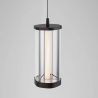 Pendul moderna din metal negru si sticla, CODY LED