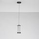 Pendule, Lustre suspendate - Pendul moderna din metal negru si sticla, CODY LED