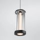 Pendule, Lustre suspendate - Pendul moderna din metal negru si sticla, CODY LED