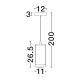 Pendule, Lustre suspendate - Pendul moderna din metal negru si sticla, CODY LED