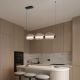 Pendule, Lustre suspendate - Lustra liniara pentru Mesa Dining sau Insula Bucatarie, NOIR LED