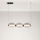 Pendule, Lustre suspendate - Lustra liniara pentru Mesa Dining sau Insula Bucatarie, NOIR LED