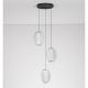 Pendule, Lustre suspendate - Lustra moderna cu 3 pendule NOIR LED