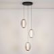 Pendule, Lustre suspendate - Lustra moderna cu 3 pendule NOIR LED
