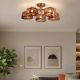 Lustre aplicate - Lustra aplicata tavan moderna 5Lt Brown Milky