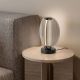 Veioza, Lampa de masa moderna negru, fumuriu NOIR LED