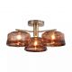 Lustre aplicate - Lustra aplicata tavan moderna 3Lt Brown Milky