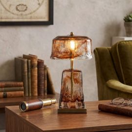 Veioze - Veioza, Lampa de masa moderna Brown Milky