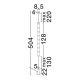 Lampadare - Lampa LED suspendata, tip lampadar, alama aurie DECORO