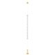 Lampadare - Lampa LED suspendata, tip lampadar, alama aurie DECORO