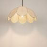 Lustra/Pendul din iuta bej, design boho style, FLOR