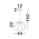Pendule, Lustre suspendate - Lustra/Pendul din iuta bej, design boho style, FLOR