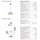 Pendule, Lustre suspendate - Lustra/Pendul din iuta bej, design boho style, FLOR