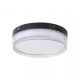 Iluminat pentru baie - Mini Plafoniera diametru 23cm, Button LED iluminat baie IP65 negru marmorat