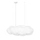Pendule, Lustre suspendate - Lustra decorativa Cloud 100cm, realizat manual din matase artificiala si bumbac