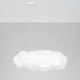 Pendule, Lustre suspendate - Lustra decorativa Cloud 100cm, realizat manual din matase artificiala si bumbac