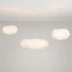 Pendule, Lustre suspendate - Lustra decorativa Cloud 100cm, realizat manual din matase artificiala si bumbac