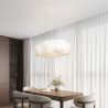 Lustra decorativa Cloud 100cm, realizat manual din matase artificiala si bumbac
