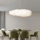 Pendule, Lustre suspendate - Lustra decorativa Cloud 150cm, realizat manual din matase artificiala si bumbac