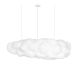 Pendule, Lustre suspendate - Lustra decorativa Cloud 150cm, realizat manual din matase artificiala si bumbac