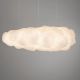 Pendule, Lustre suspendate - Lustra decorativa Cloud 150cm, realizat manual din matase artificiala si bumbac