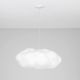 Pendule, Lustre suspendate - Lustra decorativa Cloud 80cm, realizat manual din matase artificiala si bumbac