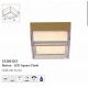 Iluminat pentru baie - Mini Plafoniera, Button LED Square iluminat baie IP65 auriu