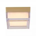 Mini Plafoniera, Button LED Square iluminat baie IP65 auriu