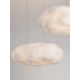 Iluminat pentru copii - Lustra decorativa Cloud 60cm, realizat manual din matase artificiala si bumbac