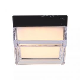 Iluminat pentru baie - Mini Plafoniera, Button LED Square iluminat baie IP65 negru marmorat
