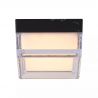 Mini Plafoniera, Button LED Square iluminat baie IP65 negru marmorat