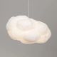 Iluminat pentru copii - Lustra decorativa Cloud 50cm, realizat manual din matase artificiala si bumbac