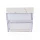 Iluminat pentru baie - Mini Plafoniera, Button LED Square iluminat baie IP65 alb marmorat