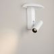 Aplice cu Spot - Aplica de perete din aluminiu alb cu spot reader LED FRANKIE