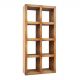 Biblioteci-Rafturi - Raft din lemn de mango cu 8 compartimente Makassar 180cm