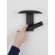 Aplice cu Spot - Aplica de perete din aluminiu negru cu spot reader LED FRANKIE