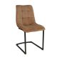 Seturi scaune, HoReCa - Set de 2 scaune tip consola, catifea raiata taupe MIAMI