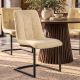 Seturi scaune, HoReCa - Set de 2 scaune tip consola, microfibra bej antic MIAMI