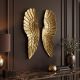 Decoratiuni perete - Decoratiune perete auriu antic Fallen Angel 65cm